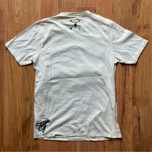 Vintage Elvis Jesus Country 04 Rare Iron Lion Zion Mens Medium Ivory Tshirt - Picture 12 of 14